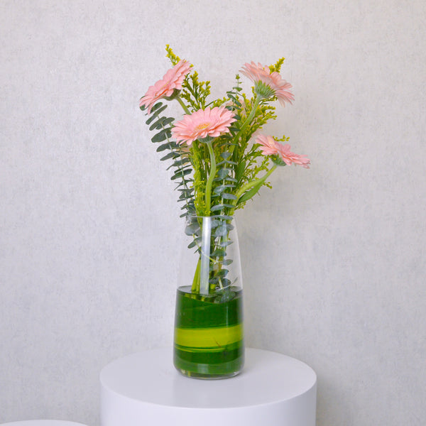 Daisy Pink | Glass Vase | Small - KKOCH