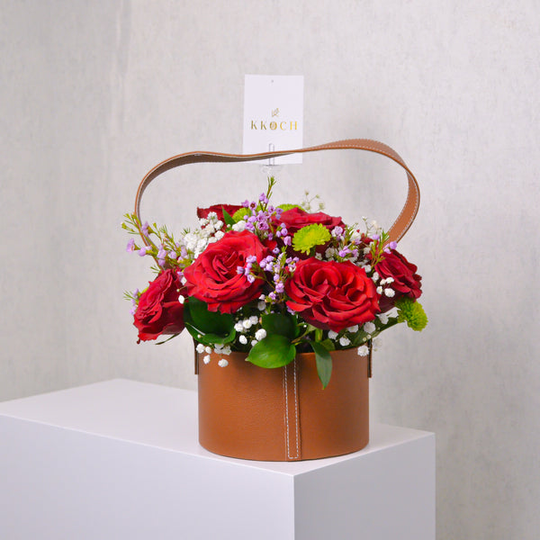 Leather Love | Leather Round Bag - KKOCH