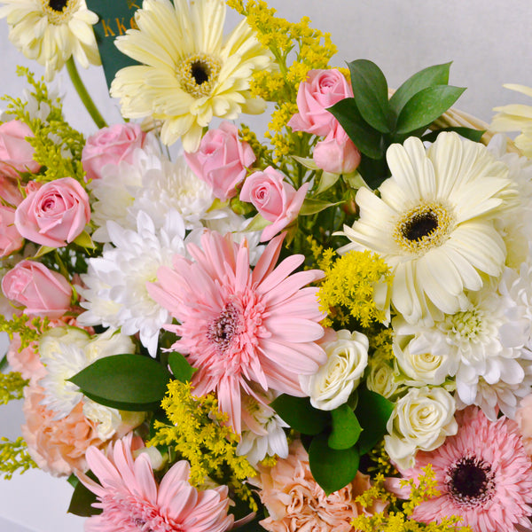 Mellow yellow - Basket Arrangement - KKOCH