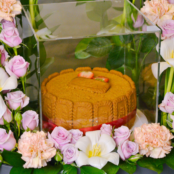 Lotus Biscoff | 1/2 KG |Leather Tray Arrangement - KKOCH