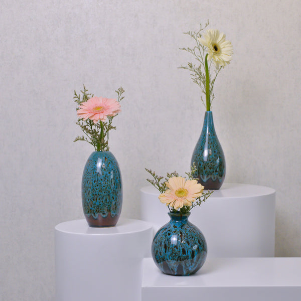 Oceanic Glass Vase - Set of 3 - KKOCH