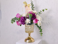 Golden Elegance | Glass Vase - KKOCH