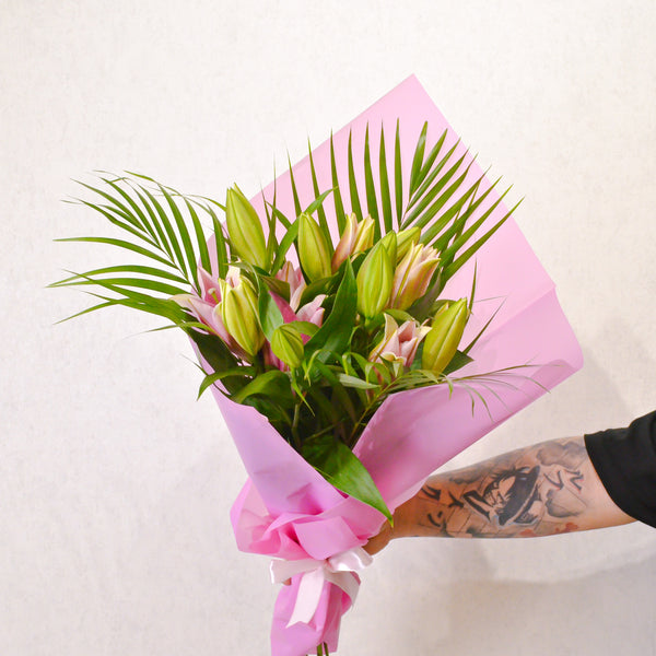 Hand Bouquet | Pink Lilies - KKOCH
