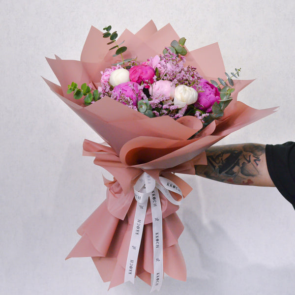 Peony Paradise - Hand Bouquet