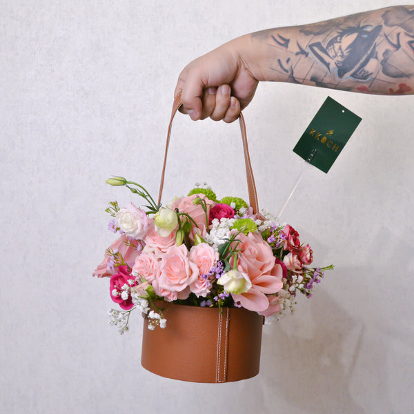 Candy Rush - Leather Round Bag - KKOCH