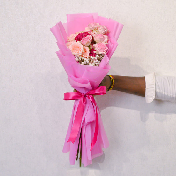 Blush Bloom - Mini Hand Bouquet