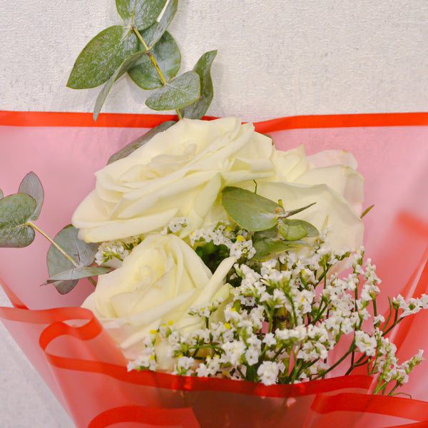 Crimson Whisper - Mini Hand Bouquet