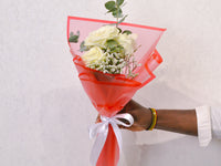 Crimson Whisper - Mini Hand Bouquet