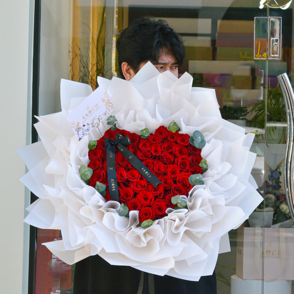 Heartfelt Embrace - 46 Roses
