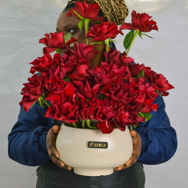 Crimson Charm - Vase