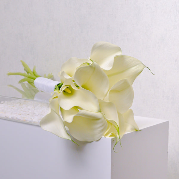 Wedding Bouquet - White Calla Lilies - KKOCH