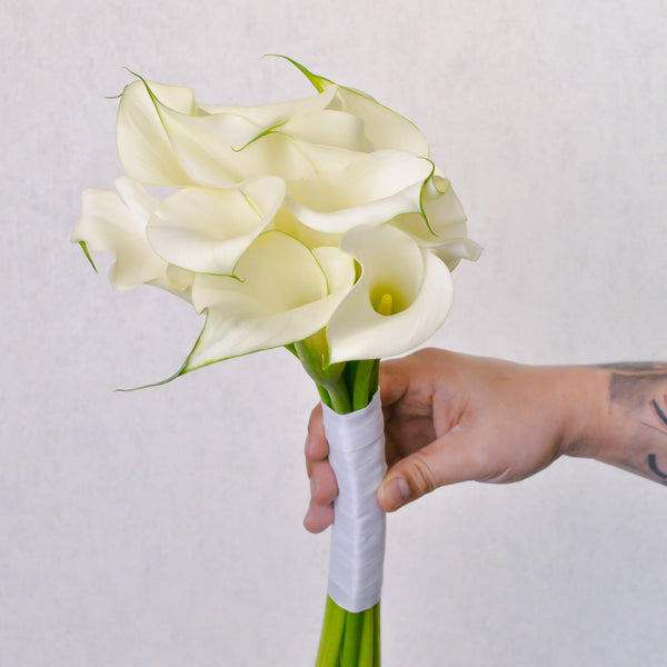 Wedding Bouquet - White Calla Lilies - KKOCH