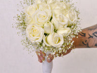 Wedding Bouquet - White Roses - KKOCH
