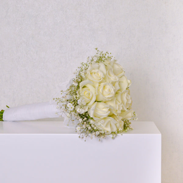 Wedding Bouquet - White Roses - KKOCH
