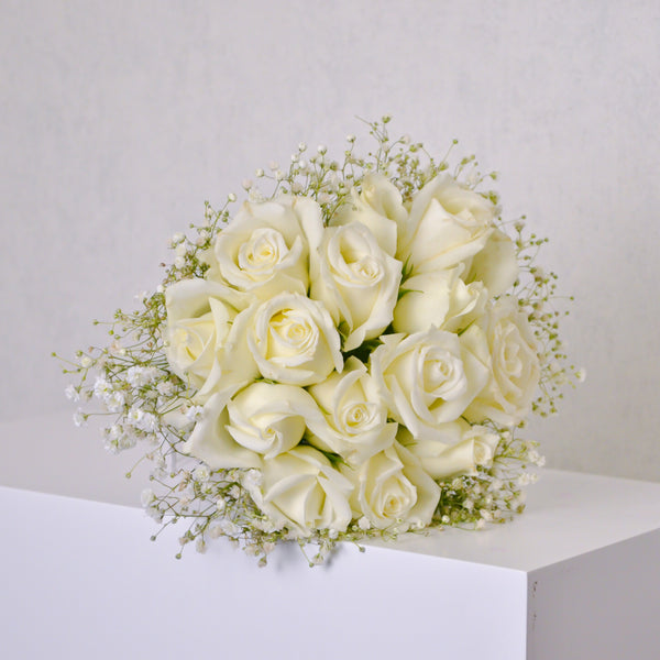 Wedding Bouquet - White Roses - KKOCH