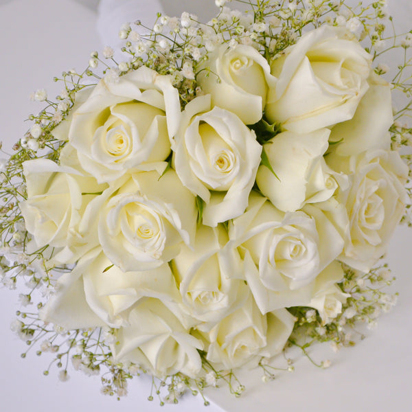 Wedding Bouquet - White Roses - KKOCH