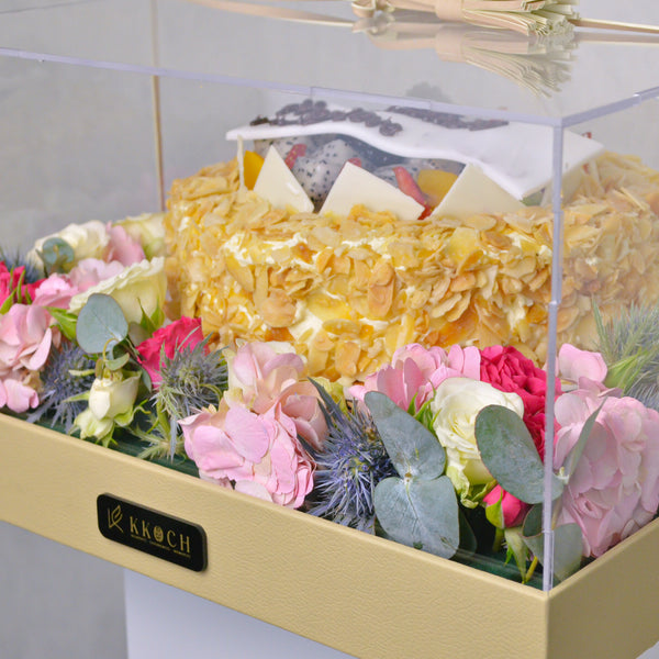Fruit Cake | 1 Kg | Floral Arrangement